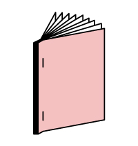 平綴じのイラスト
