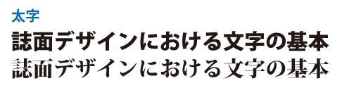 誌面デザインのフォント講座 その４【タイトル向き、本文向きのフォント】