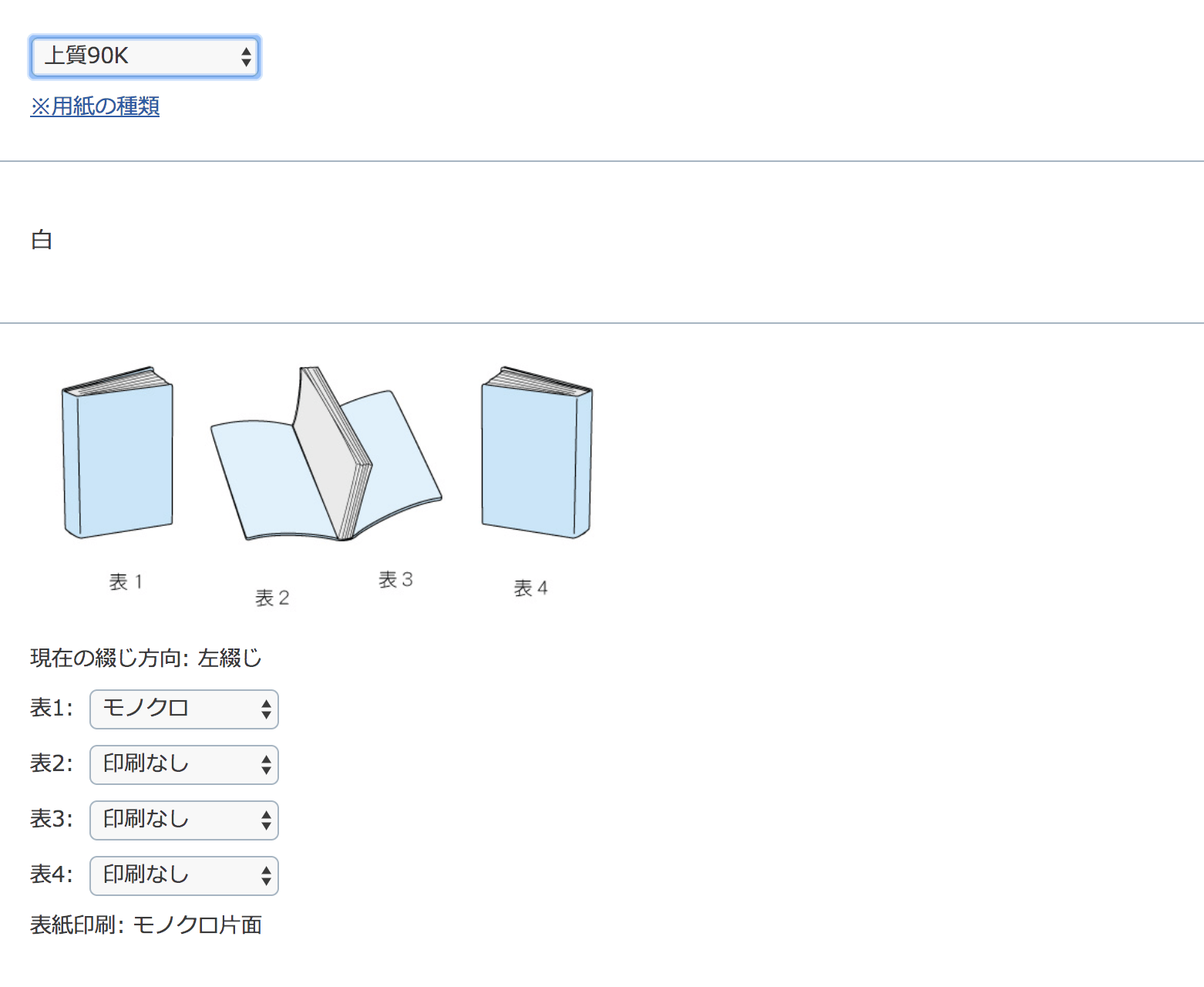 表紙を決める