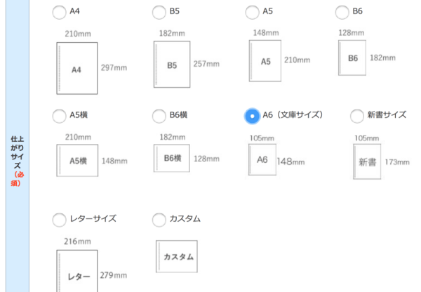 文庫も新書も選択できるようになっています