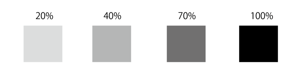 薄いグレーと濃いグレーの違い