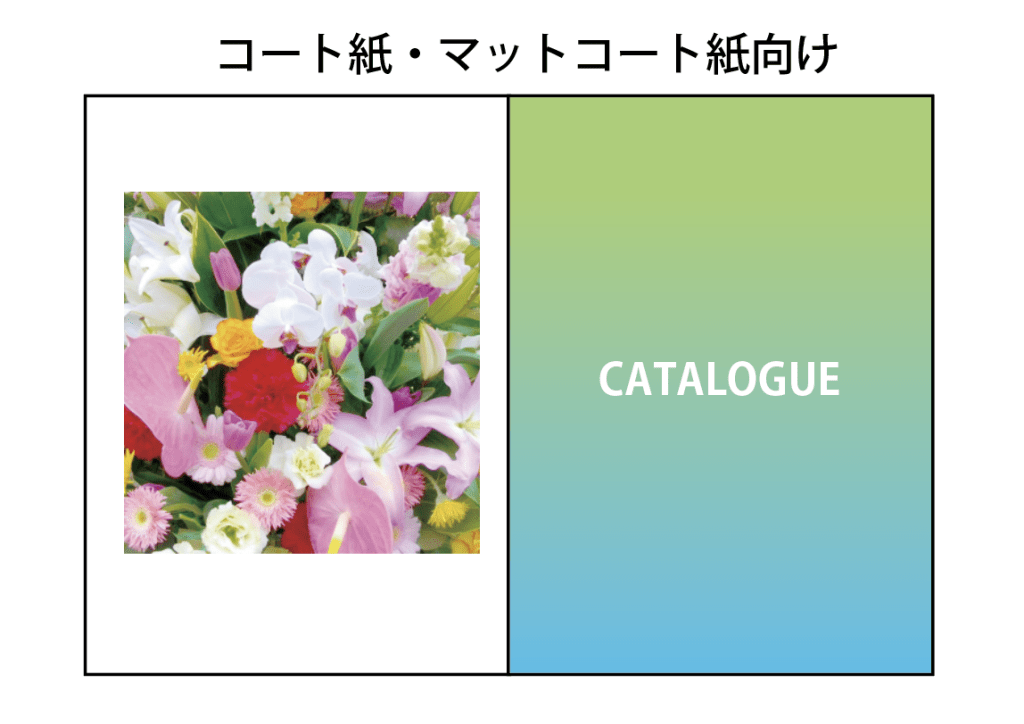 つるつる系「コート紙・マットコート紙」の使い方