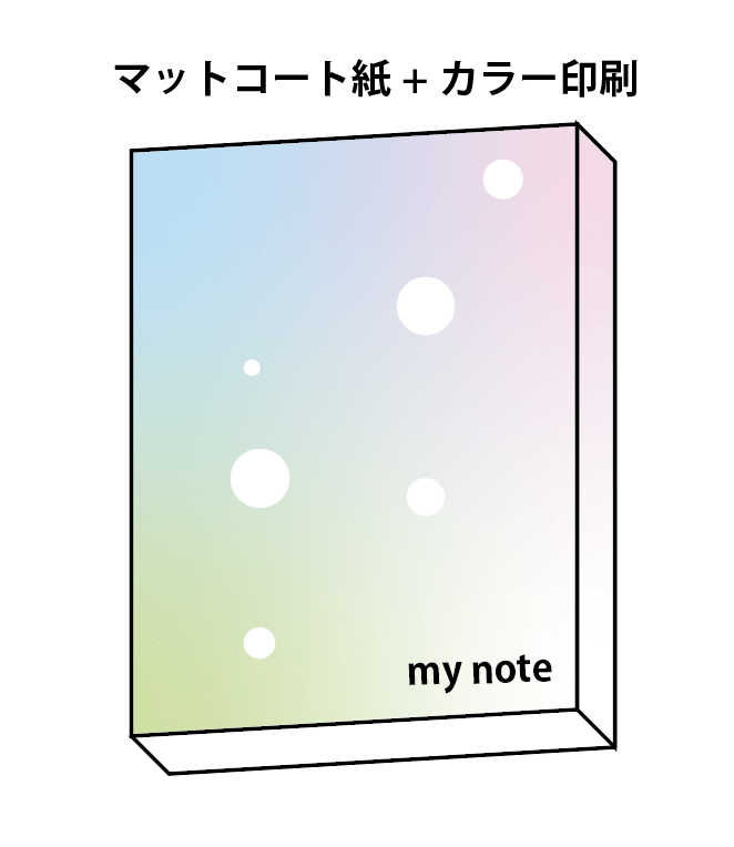 無線綴じで仕上げるノート-フルカラー