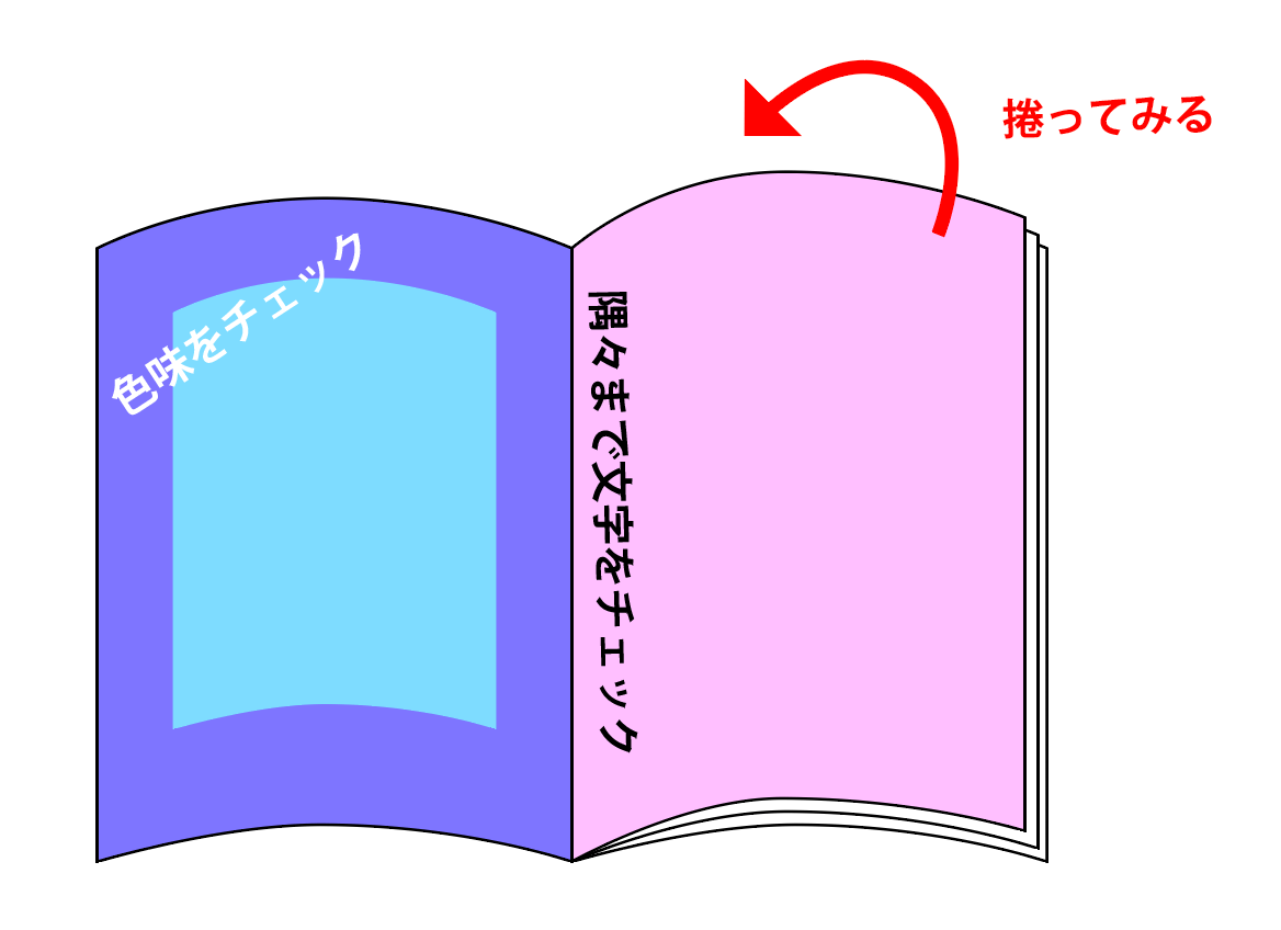 試し刷りサービスのすすめ・箔押しする時、新しい紙を使う時