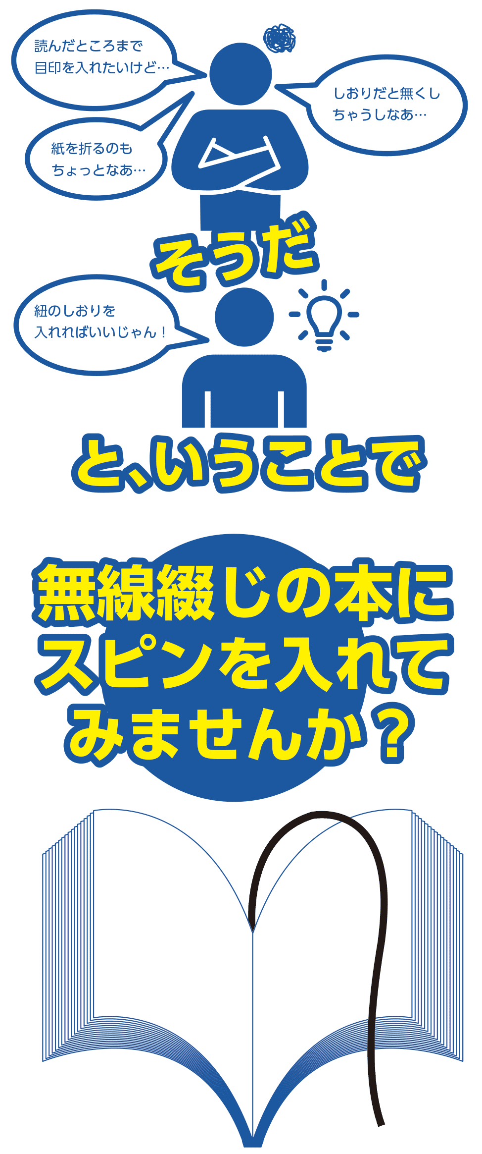 スピン加工（紐しおり）