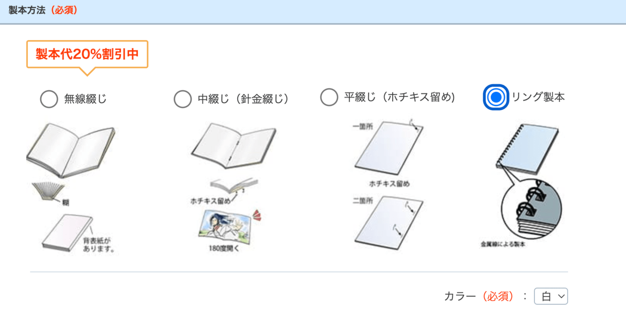 リング製本で仕上げるカラー印刷