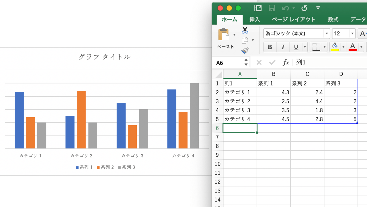 グラフ作成はExcelが必須