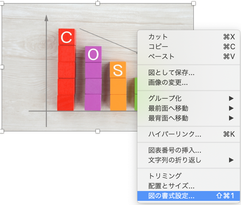 図の書式設定