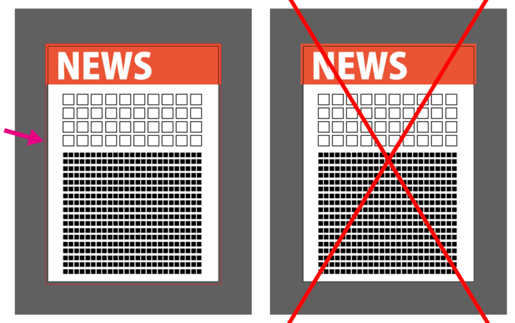 断ち落とし設定はPDF書き出しの際にも必要