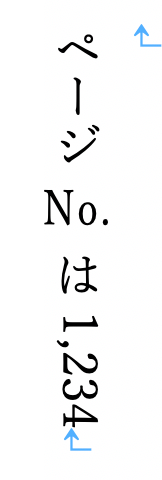 桁の多い数字も横に倒したままの方が読みやすいです。