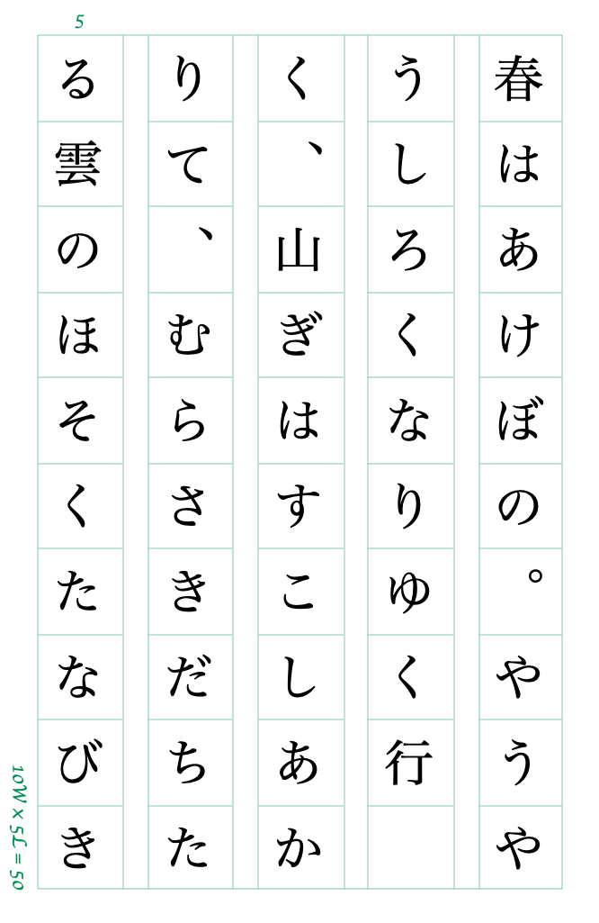 行末に空白ができてしまう