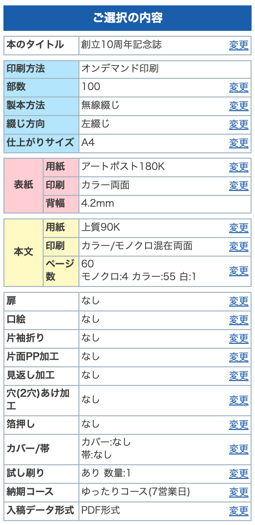 記念誌の注文8