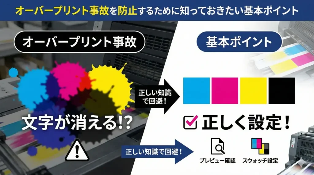 オーバープリント事故を防止するために知っておきたい基本ポイント
