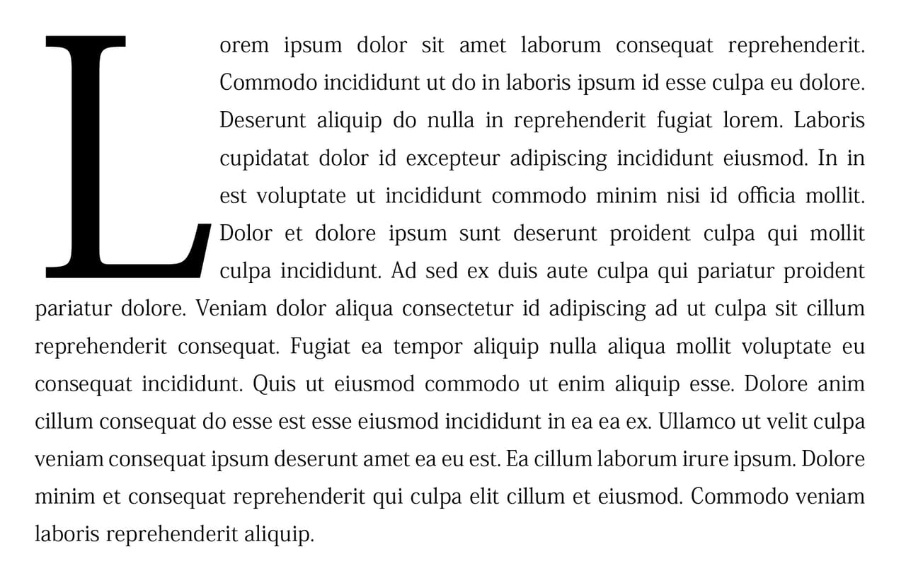 【InDesign】先頭の文字だけを大きくする