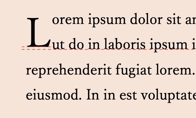 Wordはベースラインのずれを修正する機能がない