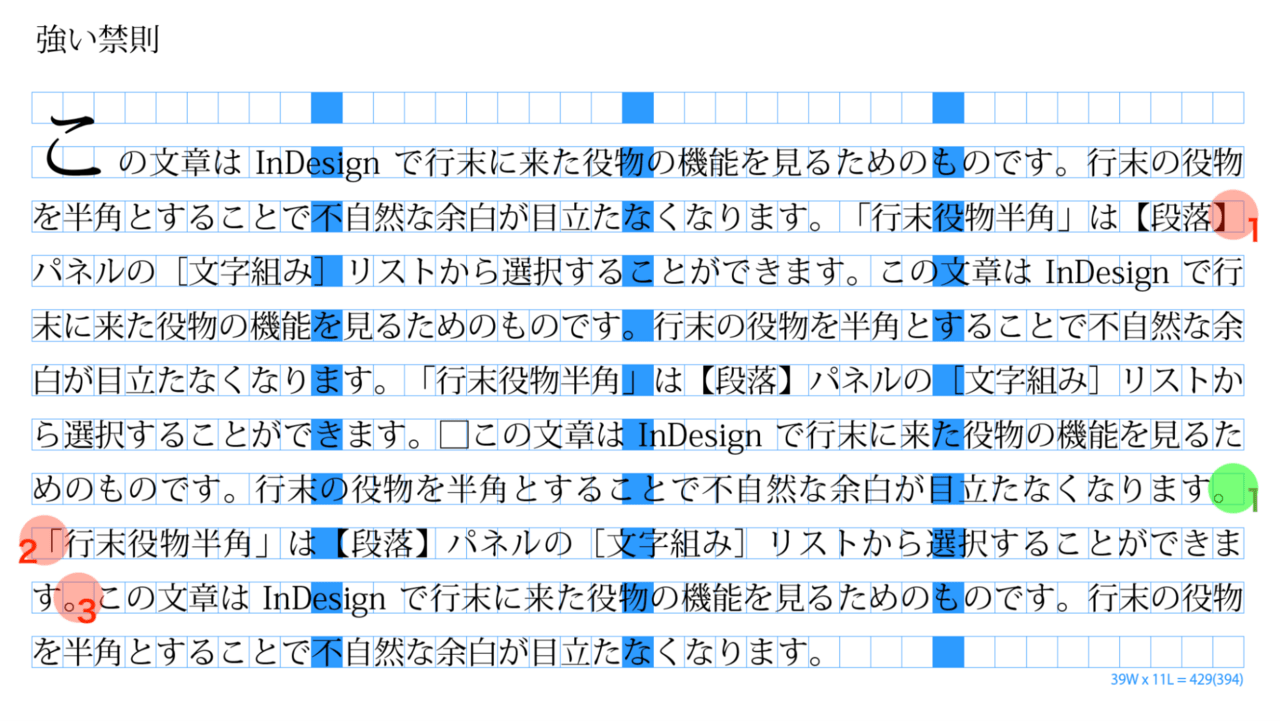 ［強い禁則］を適用