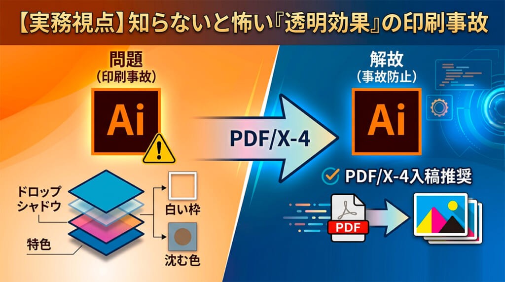 知らないと怖い「透明効果」の印刷事故！原因と防止のポイントを解説