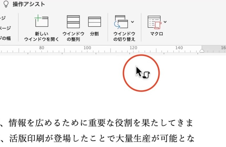 カーソルに記録アイコン