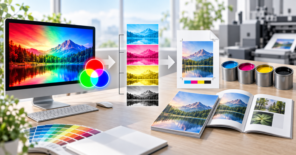Canva ProでRGBデータをCMYKに変換してPDF出力する方法とCMYK変換時の注意点